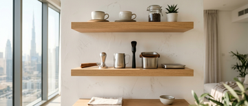 Floating Shelves for Coffee Bar in Dubai: Create Instagram-Worthy Spaces