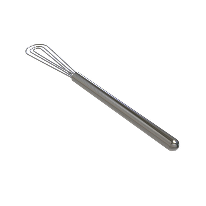 Rattleware 11” Long Handle Silver Stainless-Steel Espresso Flat Whisk