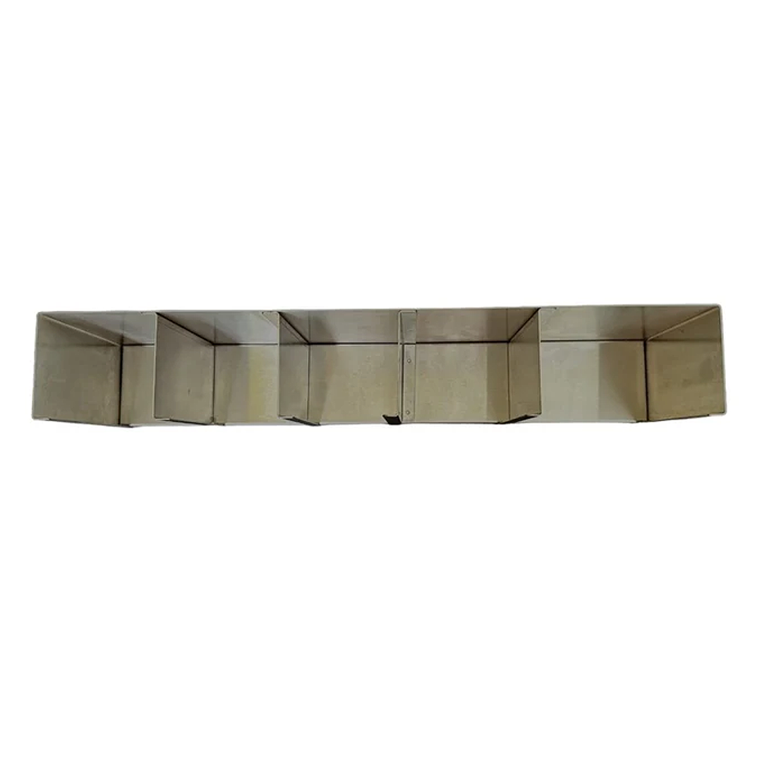 Cup/Lid Dispenser, Stainless Steel, 5 Compartments