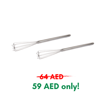 2x Rattleware 10.5” Long-Handle Silver Espresso Whisk