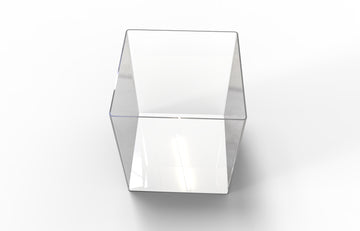 Straw holder, Acrylic, 4x4x4.75, 5000370