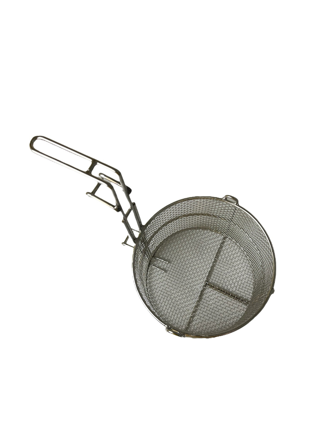 Fry Basket, Stainless Steel, Round, Double Hook, 263mm Diameter, 202mm Height