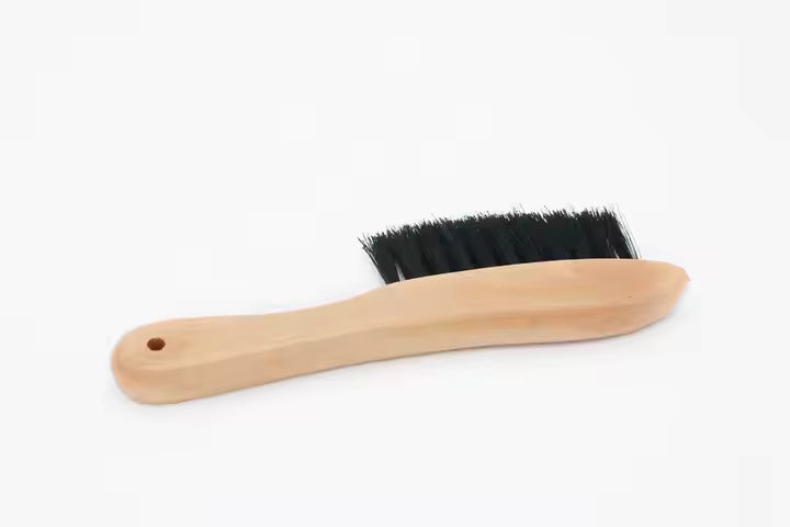 8″ Counter Brush, Compact, Dark Colored, Wood Handle