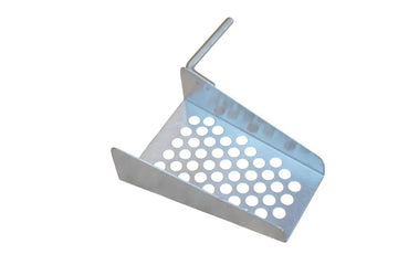 Popcorn Scoop, with Holes, Stainless Steel, Right Hand